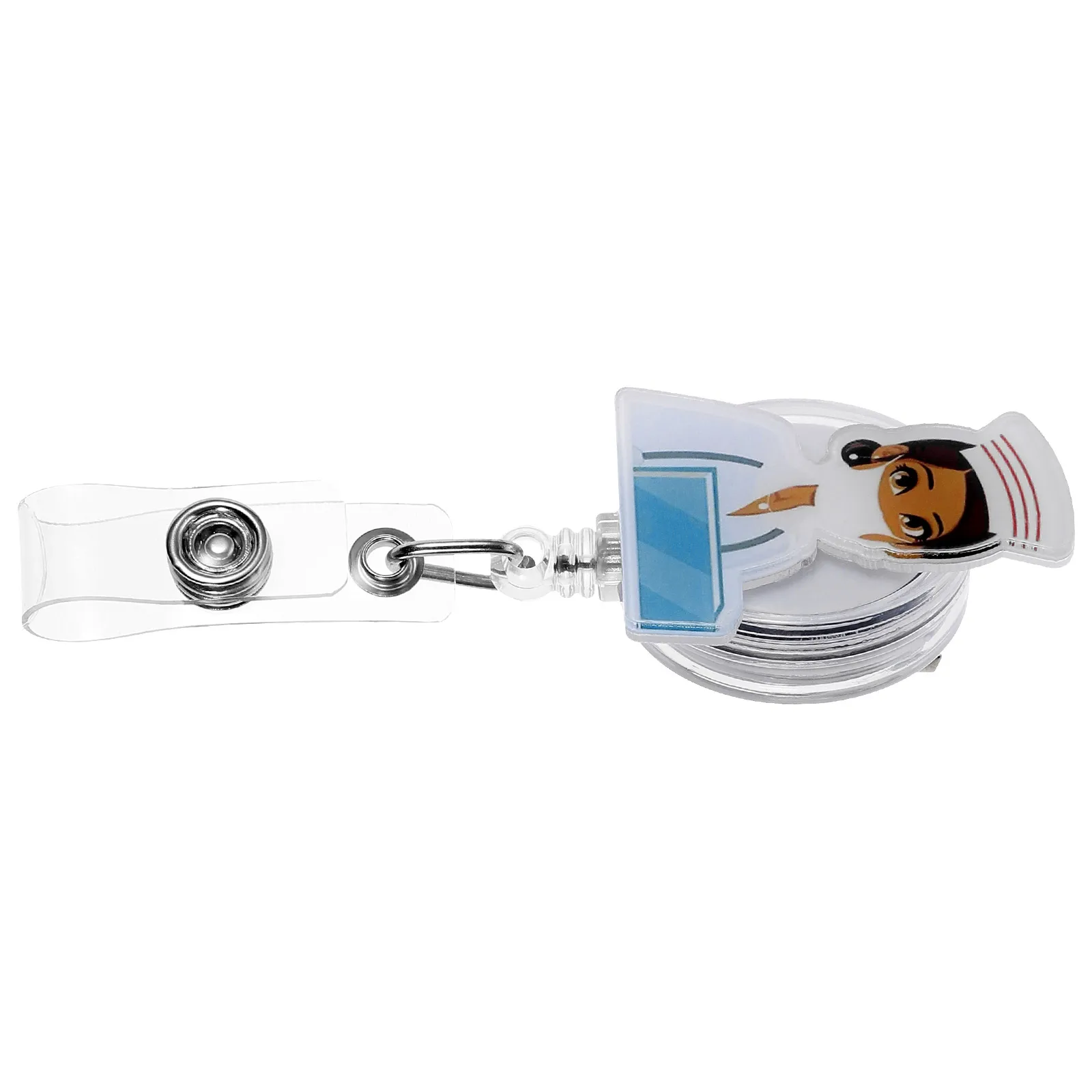 

Multifunction Easy-pull Buckle Syringe Nurse Acrylic Multi-function Badge Holder