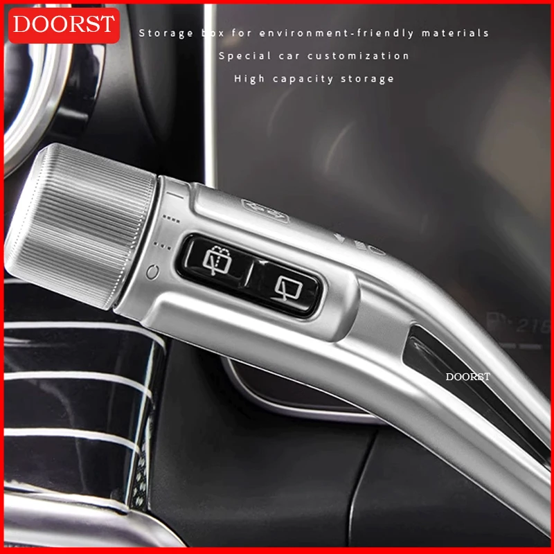 

ABS Wiper Shift Lever Cruise Covers Frame Stickers Kit Trim For Mercedes Benz C GLC E S EQE EQS Class W206 X254 W214 W223