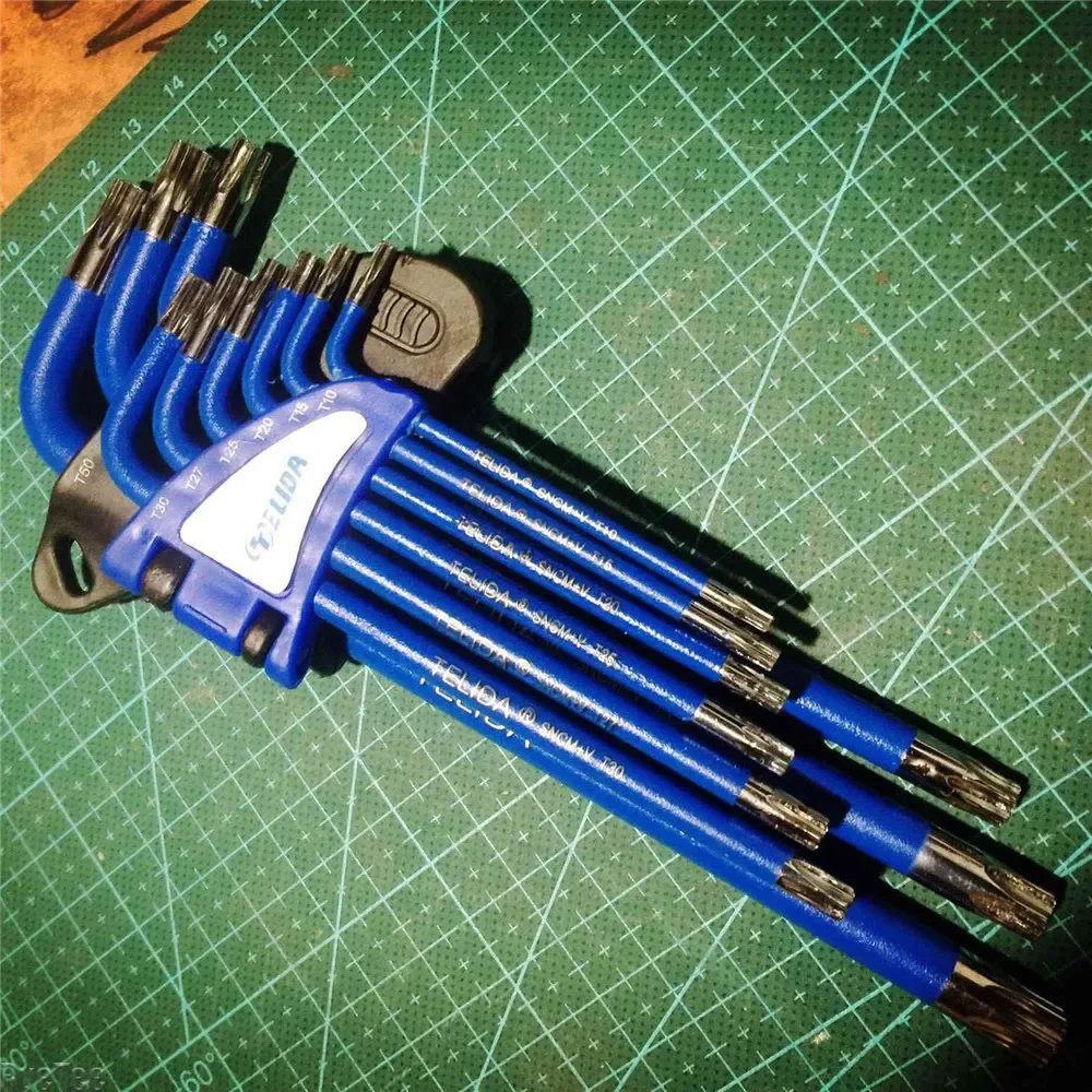 

Набор шестигранных ключей L-типа, 9 предметов, шестигранный гаечный ключ с длинной рукояткой 1,5-10 мм для инструментов для ремонта велосипедных винтов