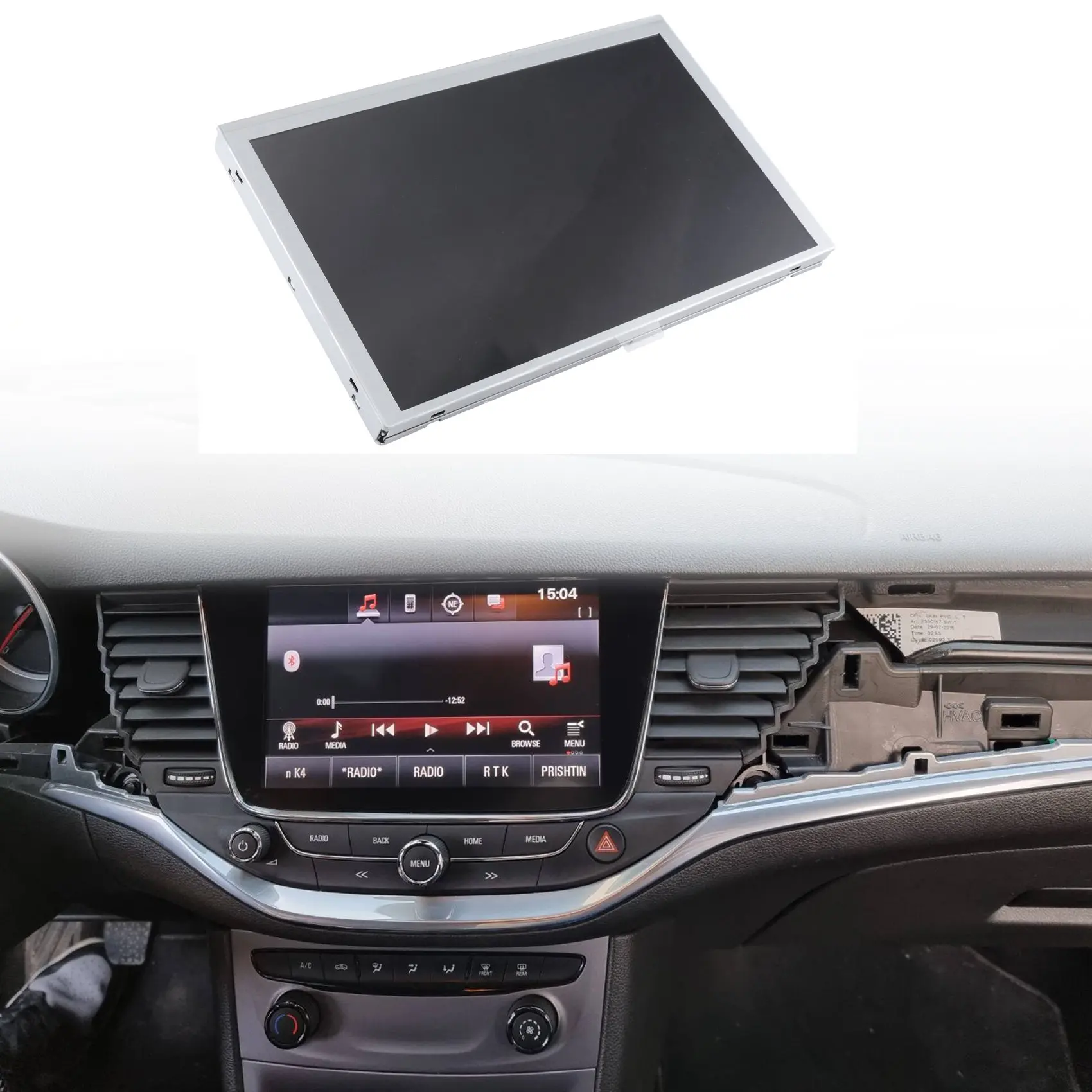 Imagem -04 - Tela Lcd para Opel Astra k Dvd do Carro Navegação Gps Lq080y5dz10 Lq080y5dz06 8