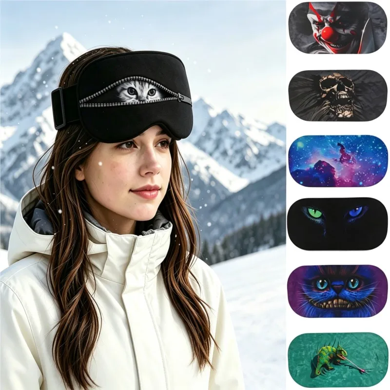 Ski Goggle Lens Protective Cover, Soft Storage Sleeve, Multiple Colors & Styles, Dust Scratch Resistant, Snow Sports Accessory