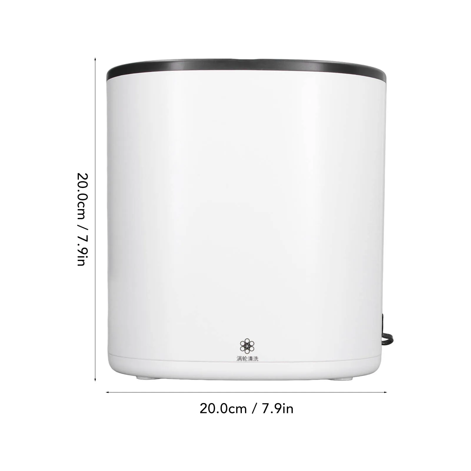 غسالة محمولة 4.5 لتر بيضاء 4.5 لتر للتنظيف العميق بفتحات الصرف السفلي غسالة صغيرة للشقة للتخييم