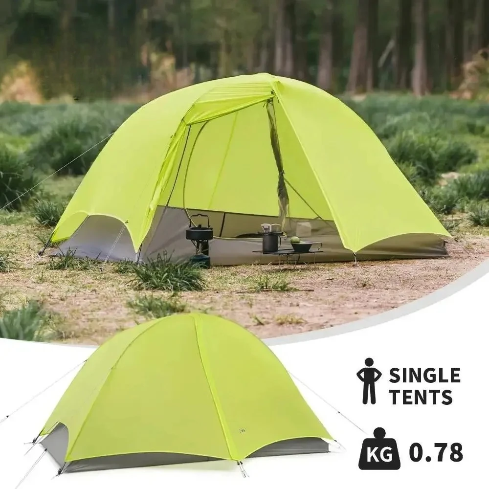 Waterproof Ventilated Breathable Single Camping Tent 2025 New Star Trail Ultralight 3-Season Hiking Tent