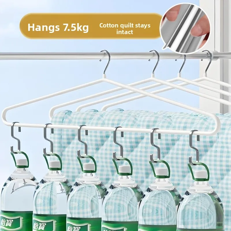 

Thiened Large Coat Hanger for Drng Quilts eets Covers Bedding Drng Ra Home Use Metal Clothes Hanger