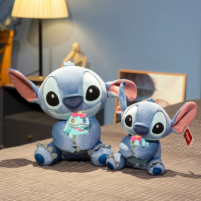 Originele Stitch Met Scrump Knuffel Cartoon Gevulde Anime Knuffels Mooie Pop Zacht Slapen Pop Meisje Kinderen Verjaardagscadeautjes