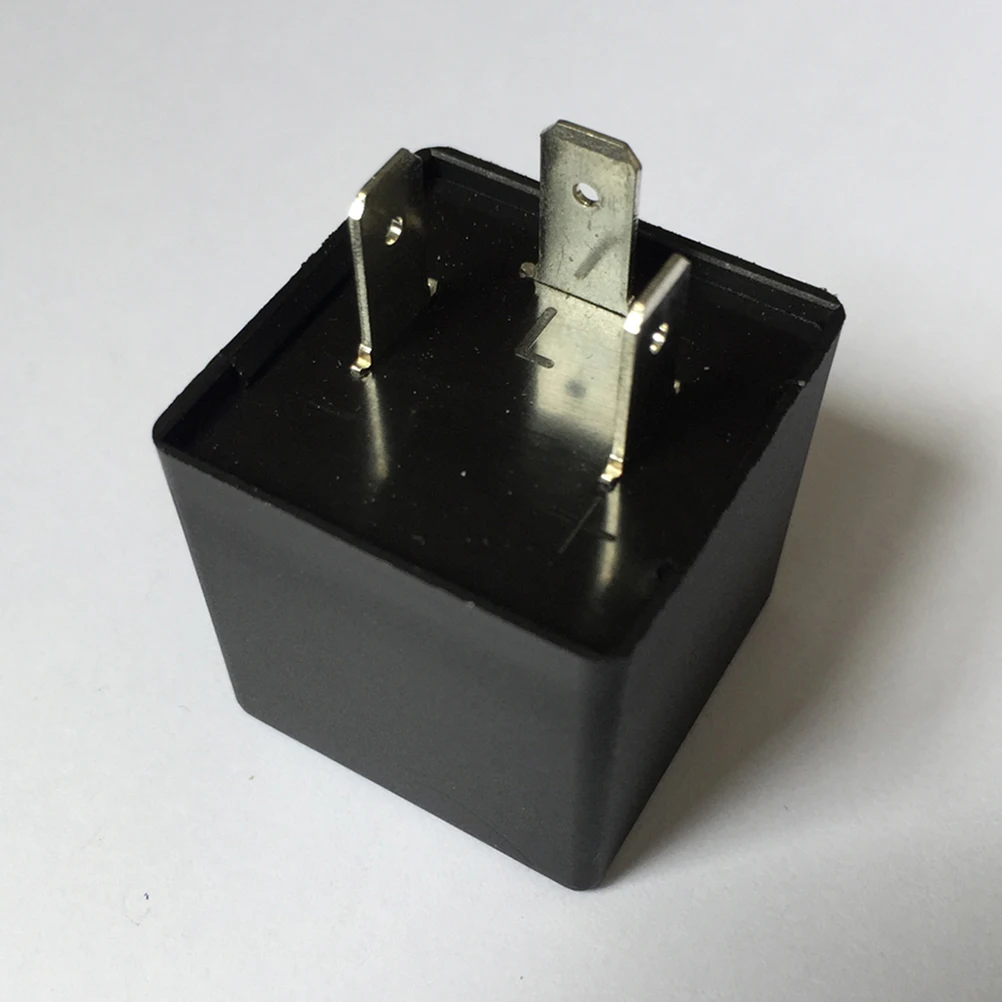 

3 Pin Led Flasher Relay Auto Car Supplies Fix Turn Signal Light 12V Dc Black High Current Drive Low Saturation Voltage For