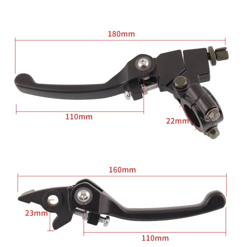 22mm Folding Handlebar Pit Dirt Bikes Clutch Brake Lever For 50cc - 200cc CRF KLX TTR Apollo 125 ATV Dirt Pit Bike Motocross