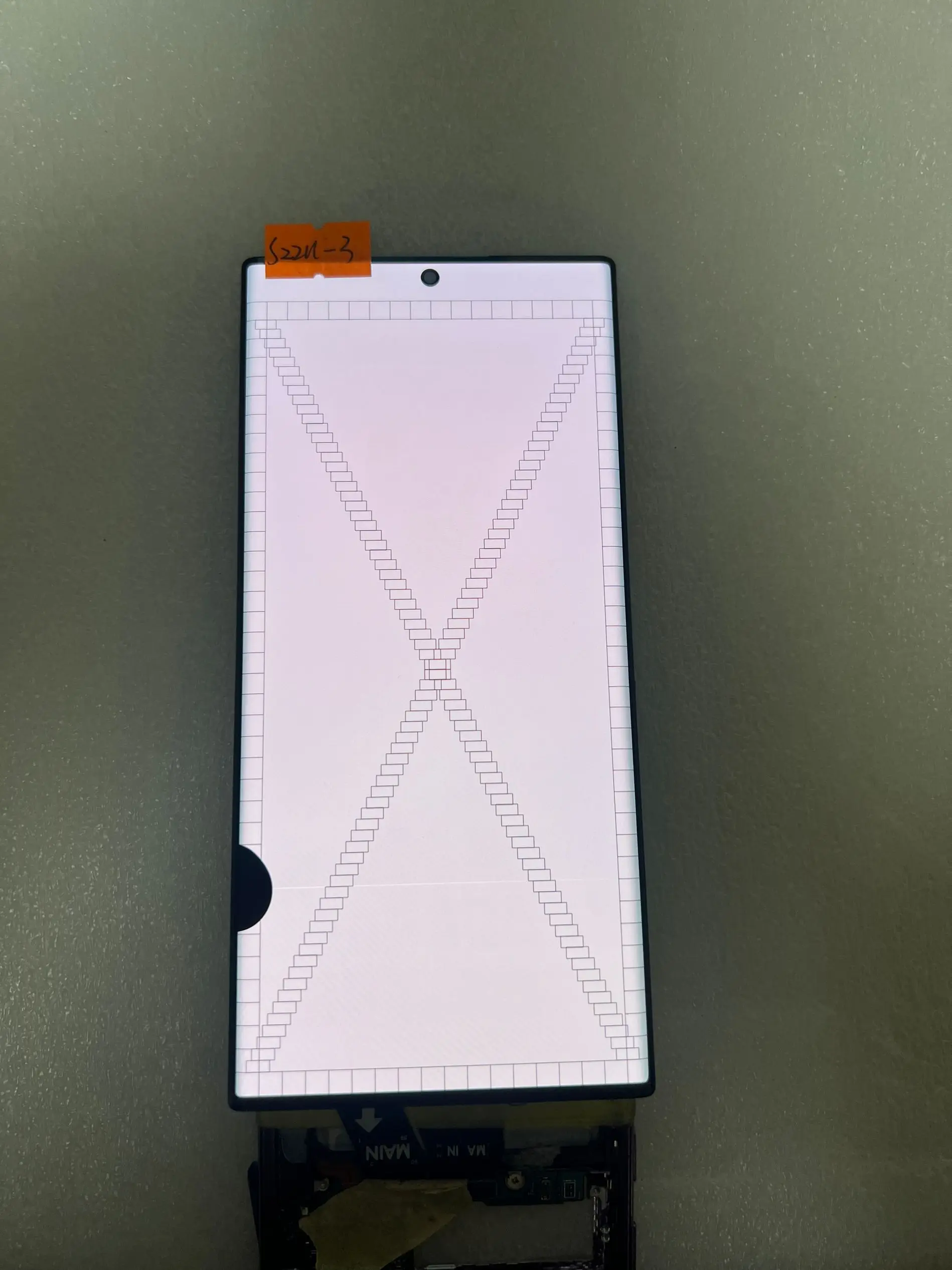Defect AMOLED Display Touch Screen Digitizer For Samsung S22 Ultra S908B S908U Screen Replacement