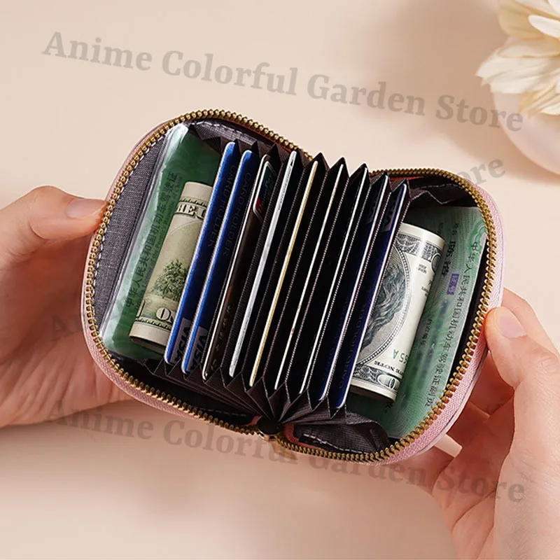 Sailor Moon Cute Shell Money Bag for Women Anime Cartoon Good-looking Wallet Students Portable Fashion Credit Card Holder Gifts