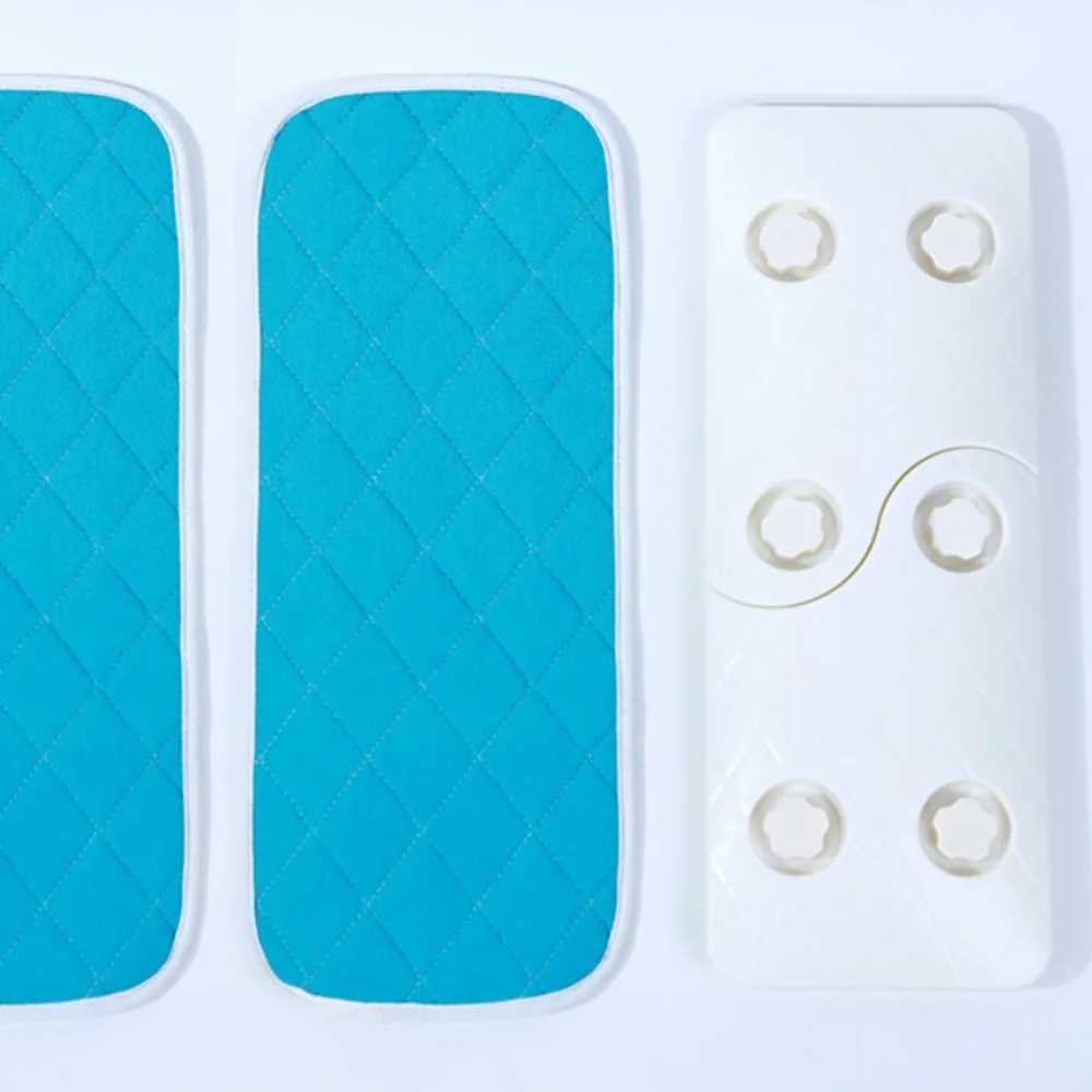 

Rectangle Back Scrubbing Magic Tool Ergonomic Polyester Bath Magic Tool Exfoliating No Punching Required Bath Sponge Home Use