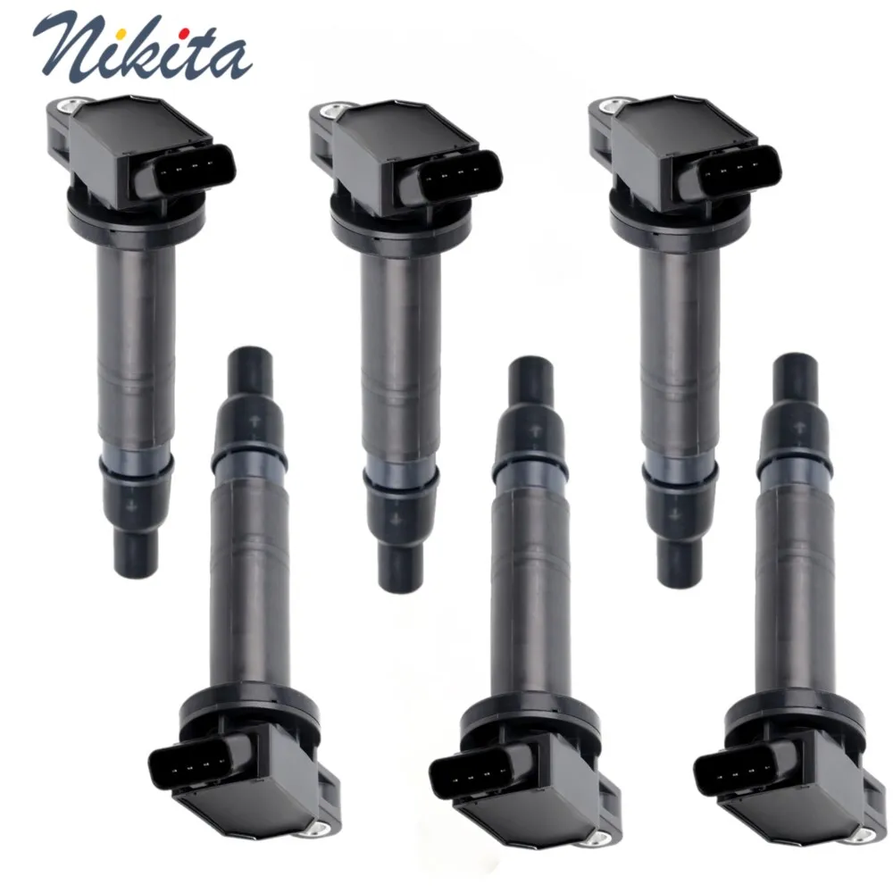 

6 шт. катушка зажигания подходит для Toyota Tacoma 2003-2015 Tundra 2005-2011 4Runner 2003-2009 FJ Cruiser 2007-2009 4.0L V6 UF495