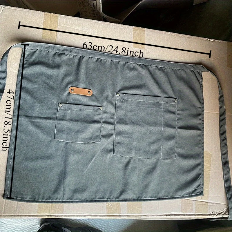 남성용 반신 앞치마 레스토랑 주방 작업용 앞치마 반컷 웨이터 셰프 반앞치마