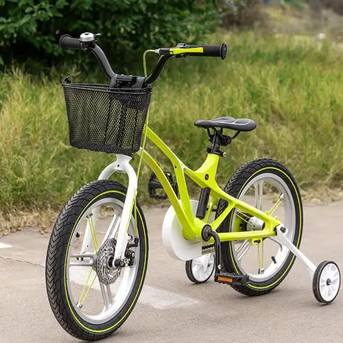 Imagen 2 del producto Cesta de ciclo para niños pequeños, cesta frontal impermeable ajustable, cesta de ciclo de Metal, cesta de carga de gran capacidad con hebilla, ciclo bonito