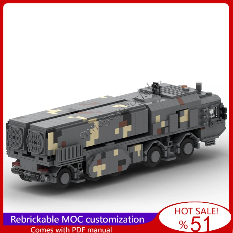 1323 peças Hrim-2 sistemas de míssil balístico de curto alcance modelo moc blocos de construção tijolo montagem criativa brinquedos criança presentes populares