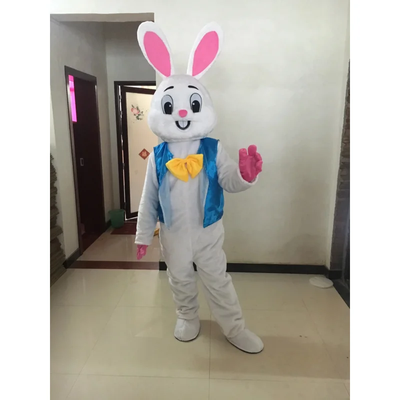 Cosplay Easter Bunny Rabbit Cartoon Mascot Costume Advertising ceremony birthday Fancy Dress Party Animal carnival perform props