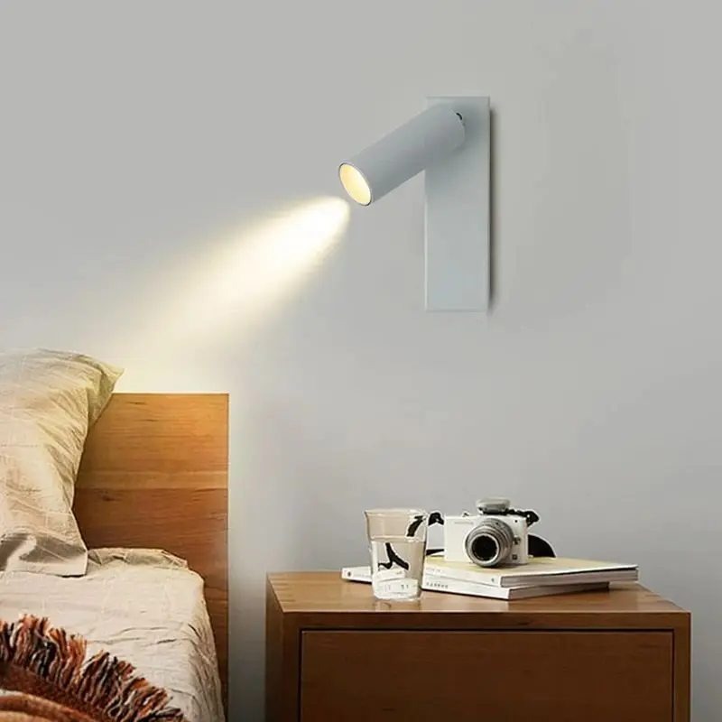 Imagem -05 - Modern Folding Led Wall Light 3w Spotlights 330 Graus de Rotação Lâmpada de Parede Hotel Quarto Corredor Bedside Study Reading Wall Sconce