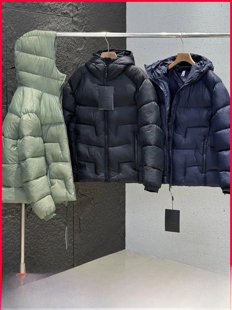 Ultra-Light Cloud Feeling High Fluffy Winter Men's Outdoor Warm Sports Hooded Air Cotton Bread Jaet Trendy Cotton Jaet