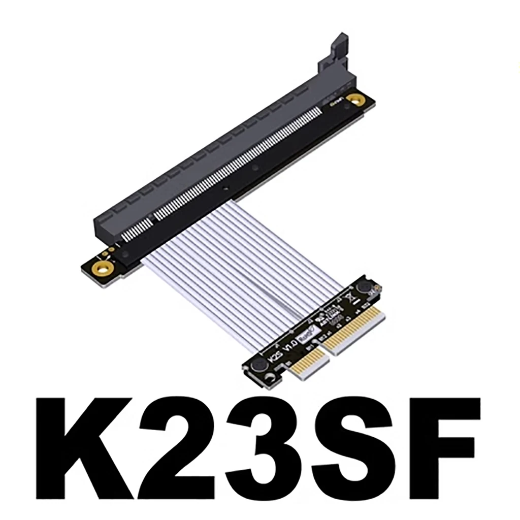 Imagem -02 - Cabo de Extensão para Placa Gráfica Gpu Pci-e 4.0x4 a X16 Adaptador Estável de Alta Velocidade 1u para Rtx3090 Rx6800xt