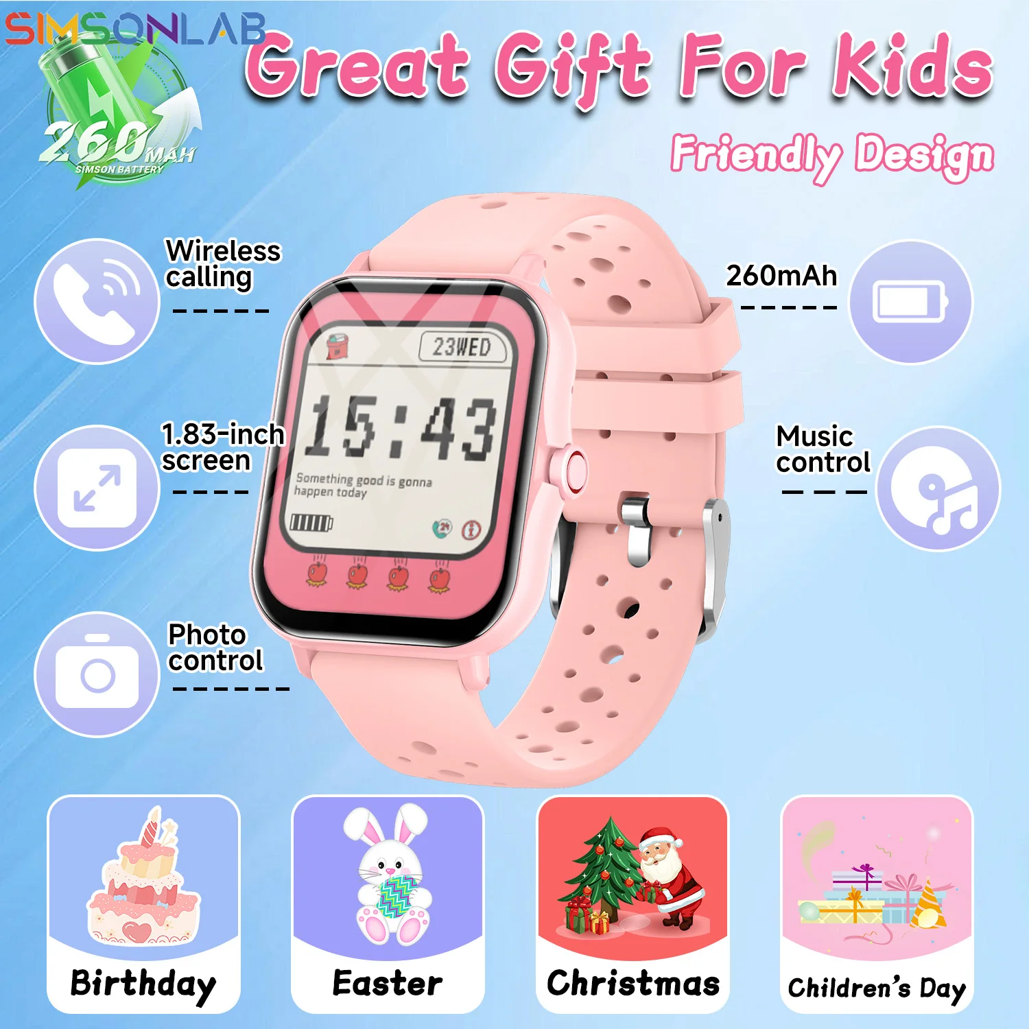 2026 New Smartwatch 1.83"Screen Bluetooth Call Voice Assista
