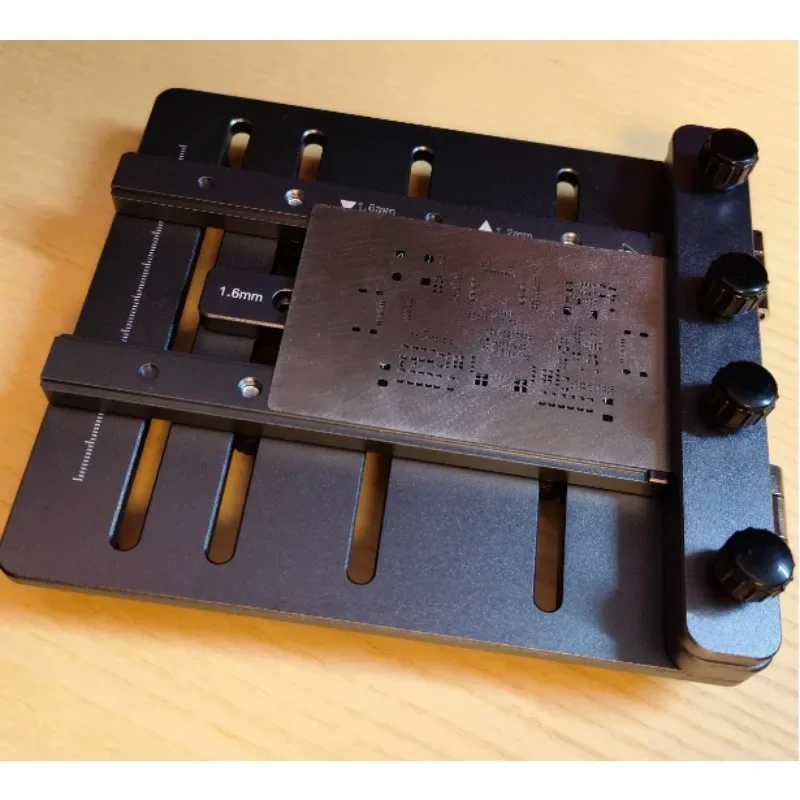 Universal Solder Paste Stencil Clamp Fixture Adjustable 0.8‑1.6mm PCB Board Support Holder for Soldering Printer Use