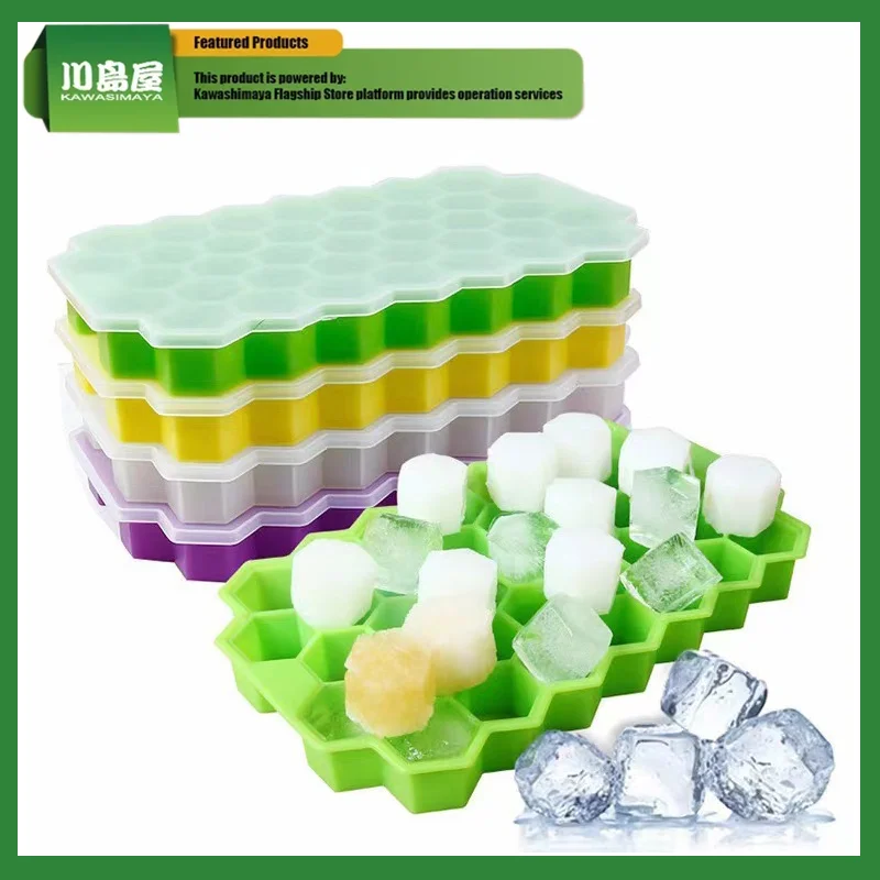 Premium Ice Cube Trays,Safe Hexagonal Ice Cube Molds, for Chilled Drinks, Whiskey, Cocktail, Food