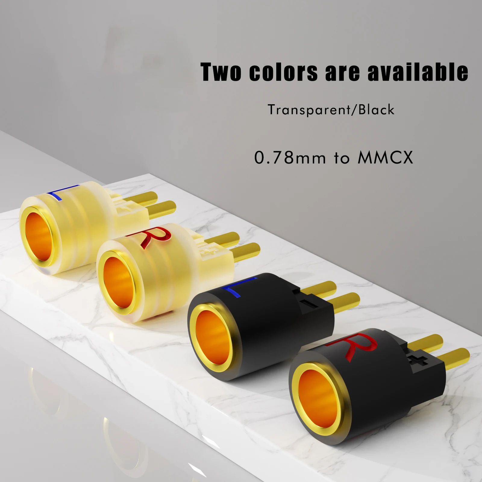 0.78mm to MMCX Earphone Adapter Gold Plated Earphone Adapter to Earphones Earsets