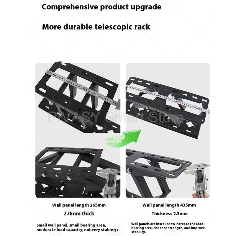 Uchwyt ścienny do telewizora 32-85 cali, regulowany nachylenie i obrót, pogrubiona, wzmocniona oś, wytrzymały, do domu i biura, kompatybilny z większością telewizorów.