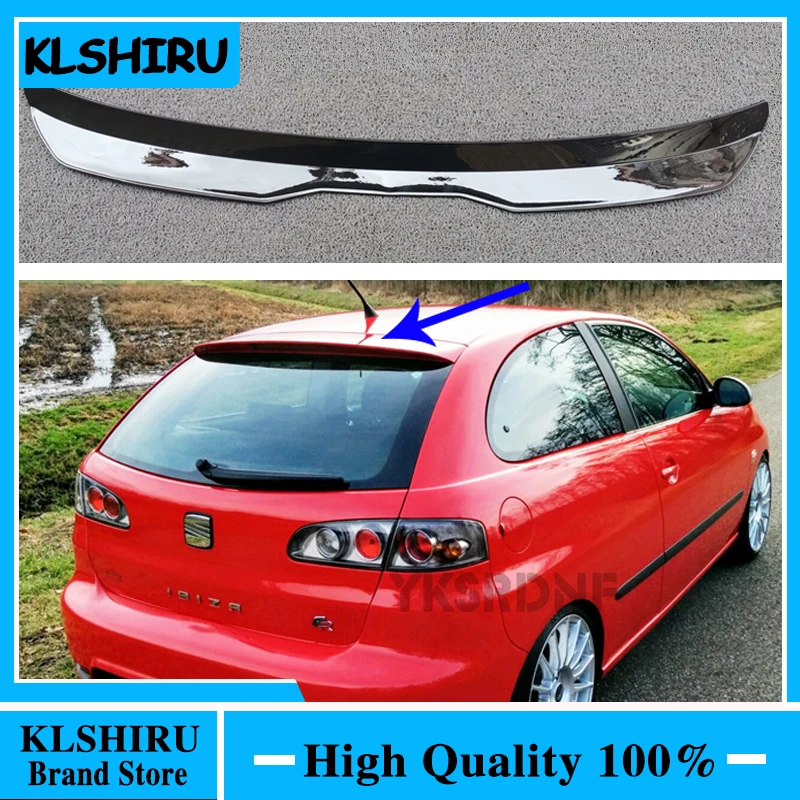 Universal Spoiler Lip for VW Seat IBIZA TGI/FR Hatchback 2017 2019 2021 Rear Roof Spoiler ABS Plastic Car Tail Wing 