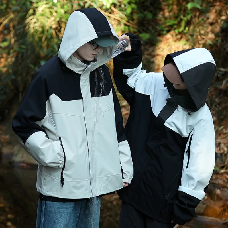 

Водонепроницаемая походная куртка унисекс, ветрозащитное пальто для бега, уличное пальто для кемпинга, рыбалки, треккинга, охоты, модная ветровка с капюшоном