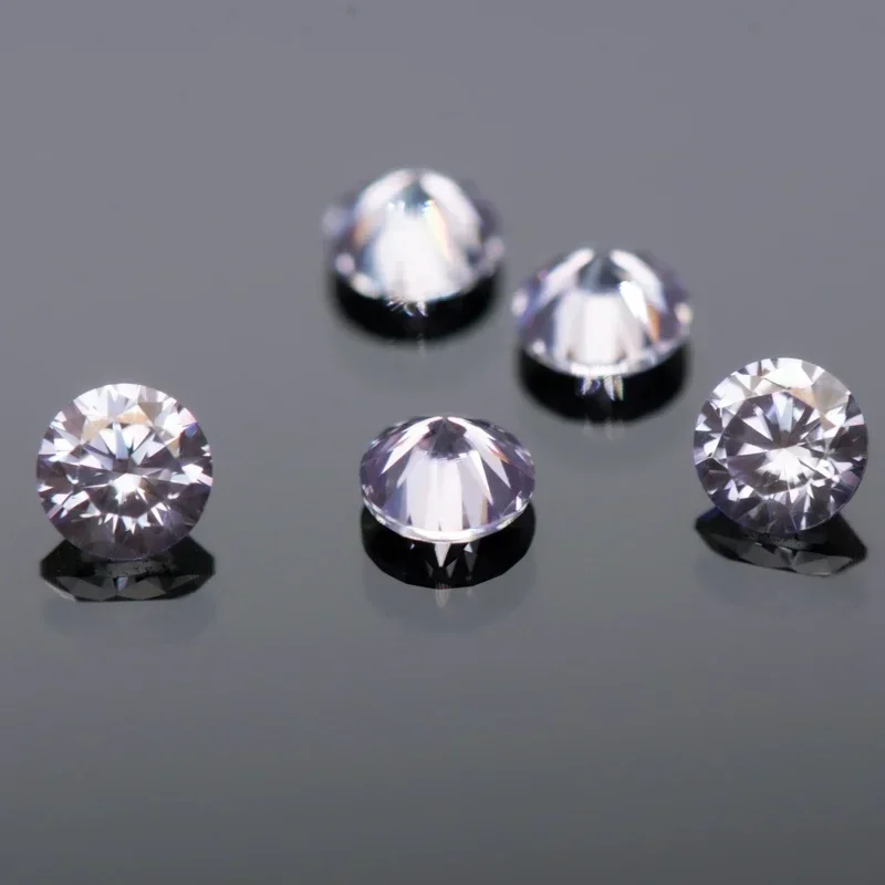 

NEW Colored Moissanite Stone Round Shape Small Size DIY Advanced Jewelry Making Materials Multiple Colors Available