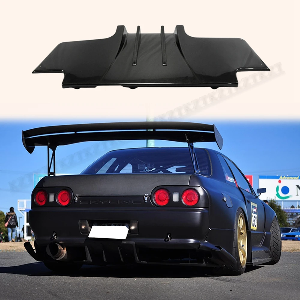 

For Nissan Skyline R32 Gtr Ts Style Type 2 Rear Diffuser W/ Metal Fitting Accessories (5Pcs) Carbon Fiber