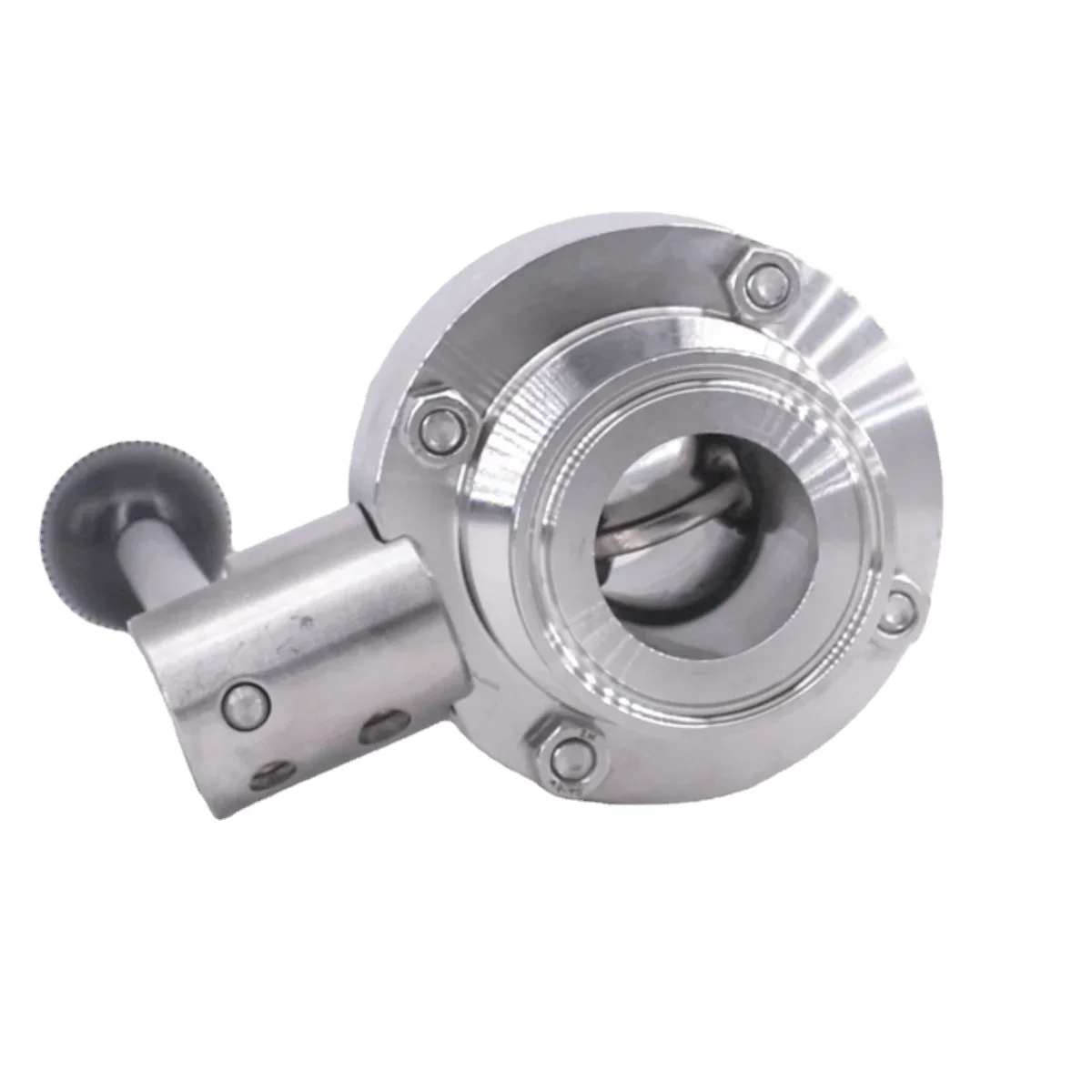 

Fit 19mm-108mm Pipe OD x 1.5" 2" 3" 4" Tri Clamp Sanitary Butterfly Flow Control Valve SUS 304 316L Stainless Beer Brewing Home