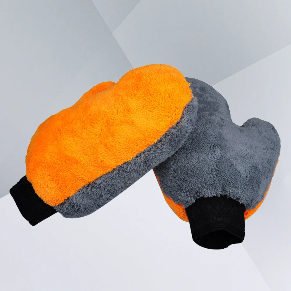 

Cleaning Gloves Coral Fleece High Density Wash Mitt For Car Truck Motorcycle Boat Rv Water Absorption Lint Free