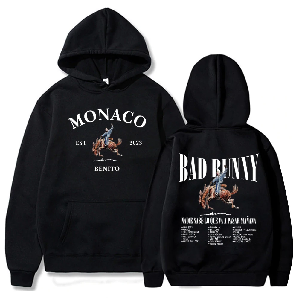 Bad Bunny Benito Nadie Sabe Lo Que Va A Pasar Manana Hoodie Bad Bunny Music Album Hoodie Gift for Fan Pullover Tops Streetwear