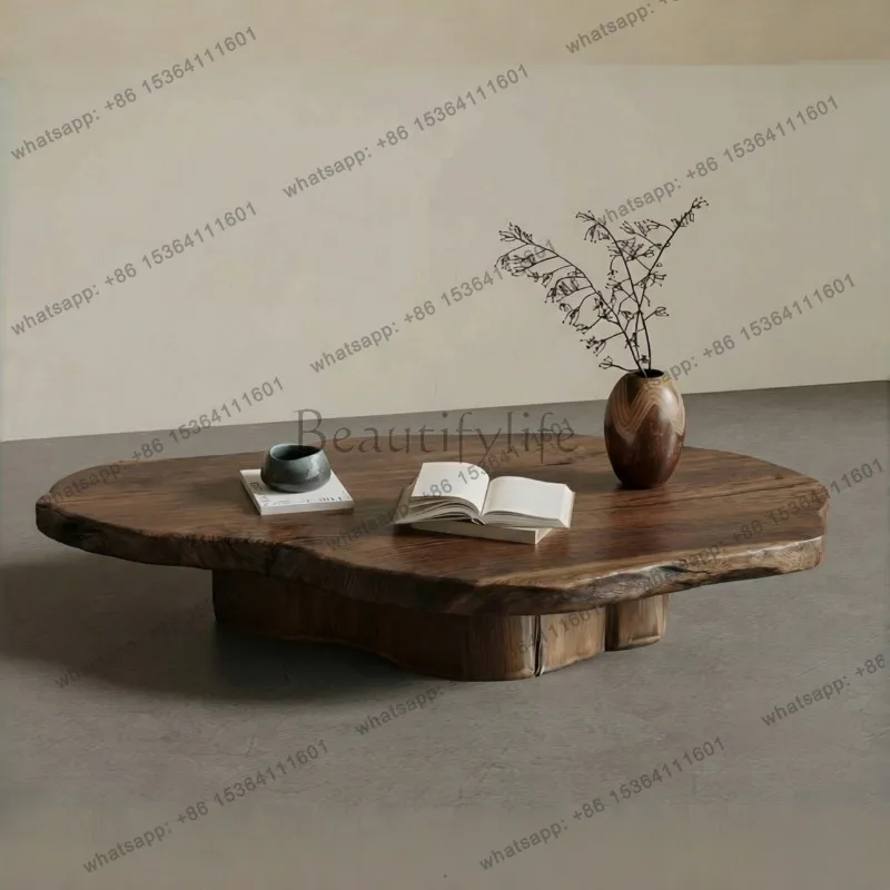 Factory Direct Sales Luxury Wood Coffee Table Nordic Living Room Organizer Minimalist Italian Coffee Table Aesthetic Mesas Bajas