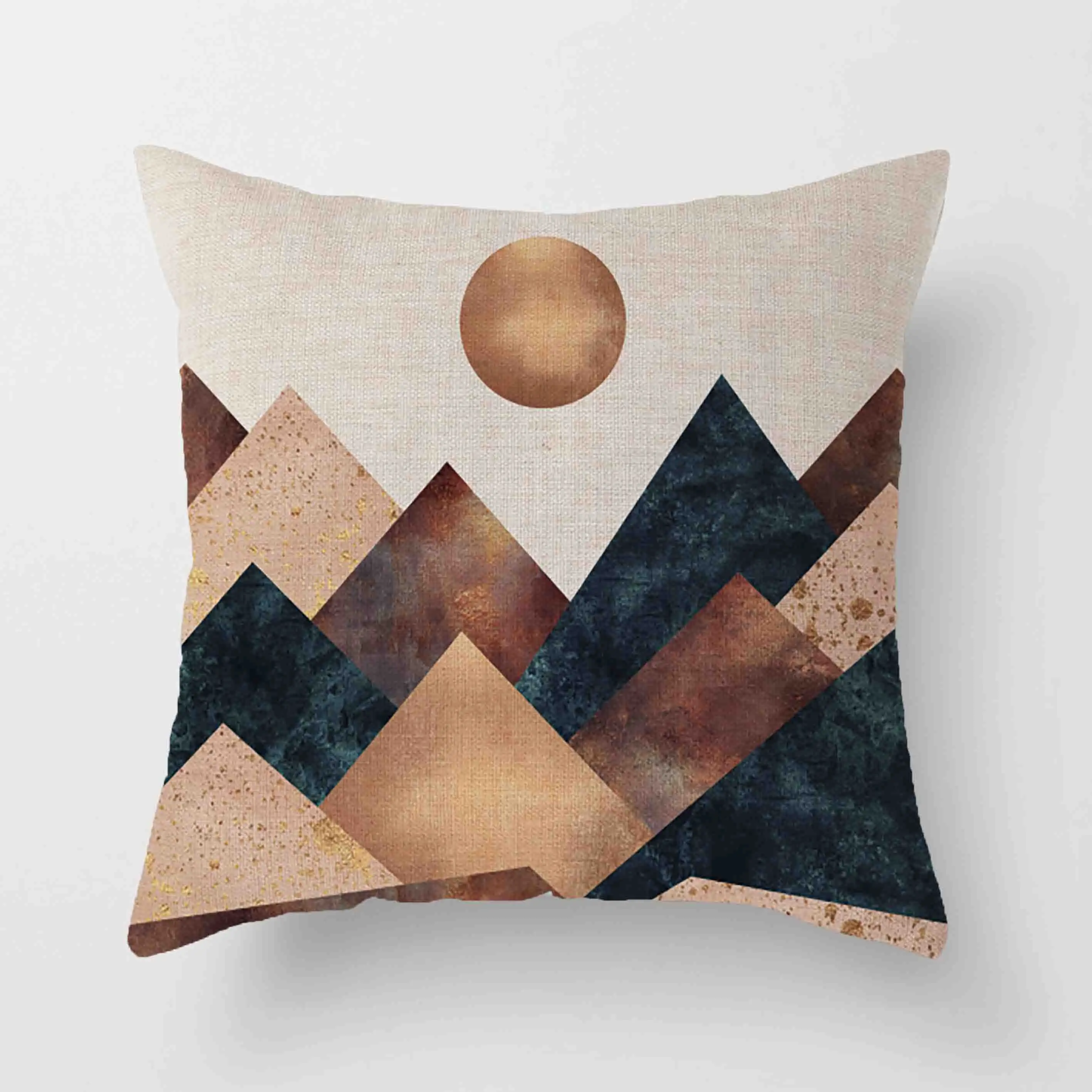 

New Polyester Geometric Pattern Pillowcase2