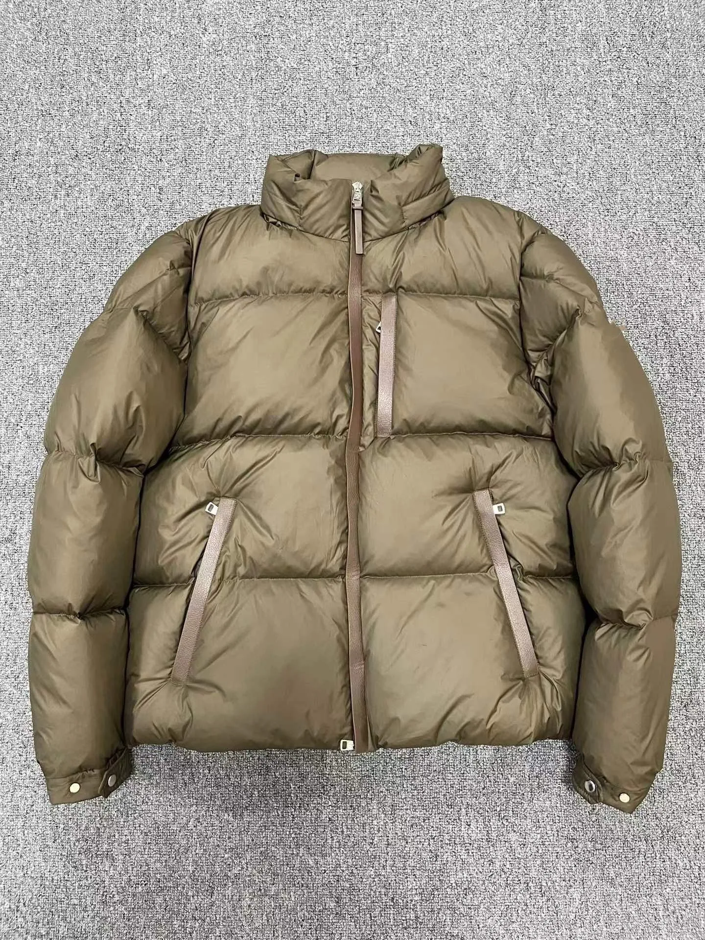 2023 Men's New Winter Zipper Stand Collar Down Jacket