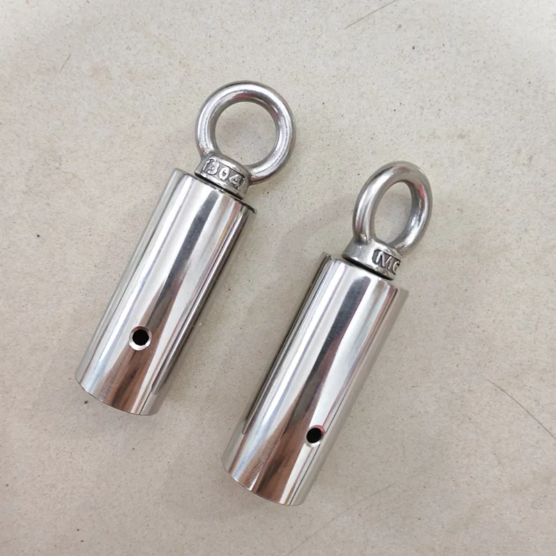 2026 Stainless Steel Two Section Cudgel Buckle Parts Send Rivets Martial Arts Stick Equipment DIY Link Component