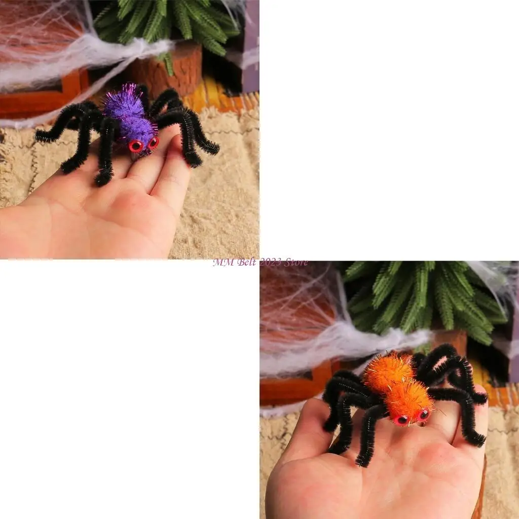 

49ME Halloween Hair Clip Party Hair Pin All Age Festival Spiders Side Clip Hair Decors
