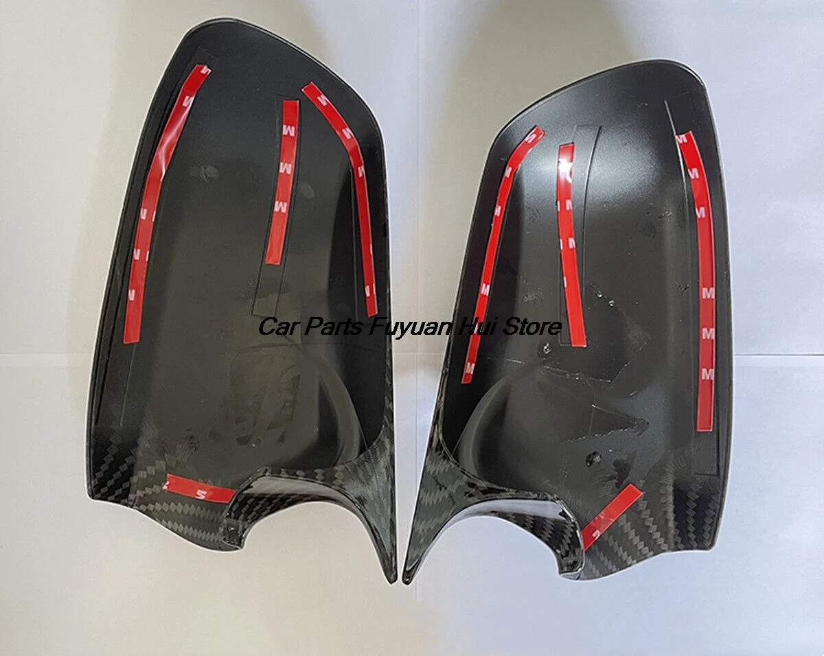 For Mazda 2 3 6 2003 2004 2005 2006 2007 2008 Rearview Side Mirror Cover Wing Cap Exterior Door Rear View Case Trim Carbon Fiber