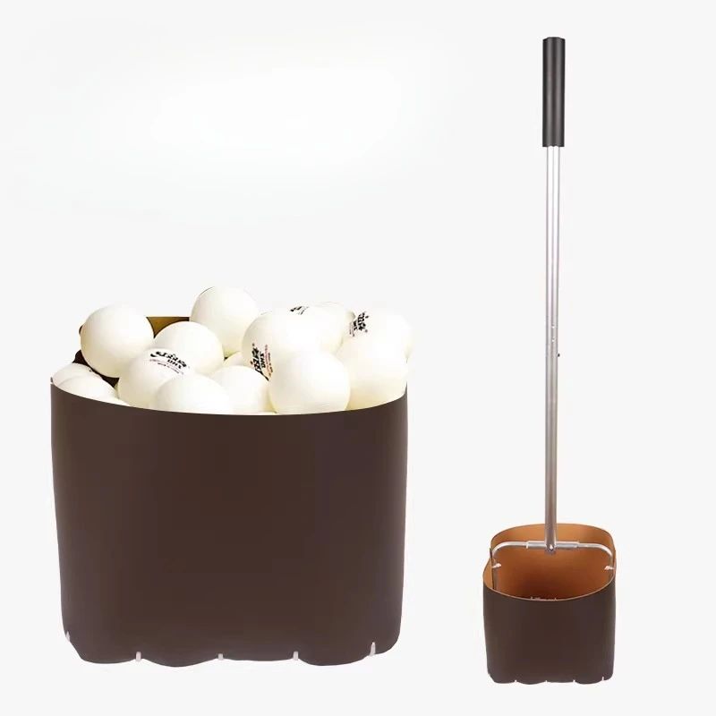 Adjustable Table Tennis Ball Picker Large Capacity Ping Pong Ball Collector Durable Balls Collection Box Portable Sports Parts