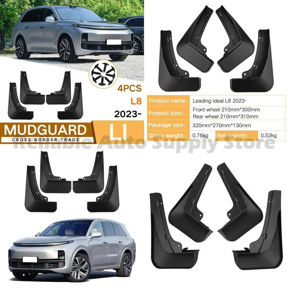

For Leading ideal L8 2023 Mud Flap Cover Front Rear Car Accessories Best Seller Premium Quality Durable Protection Top Rated Ess