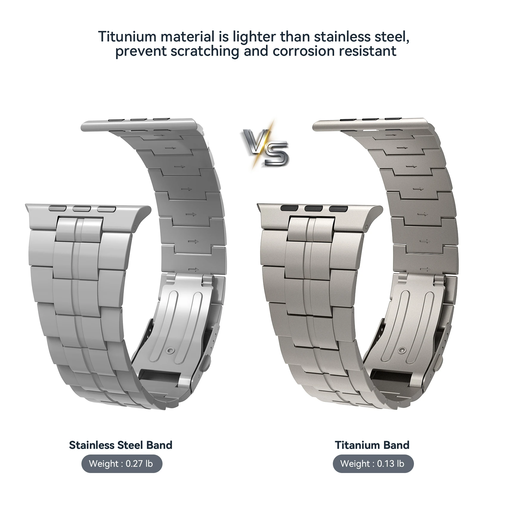 Lululook Titanium Band Voor Apple Watch Ultra 49Mm Band 45Mm 44Mm 42Mm Titanium Band Voor Iwatch Ultra Se Serie 9 8 7 6 5 4 3 2