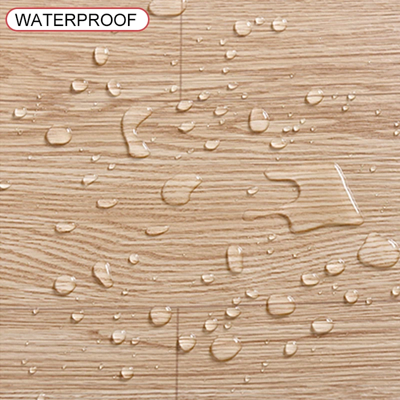 15.75in Wide Floor Thicken Stickers Wood Grain Floor Stickers Self-adhesive Waterproof Anti-slip Floor Stickers For Home Decor