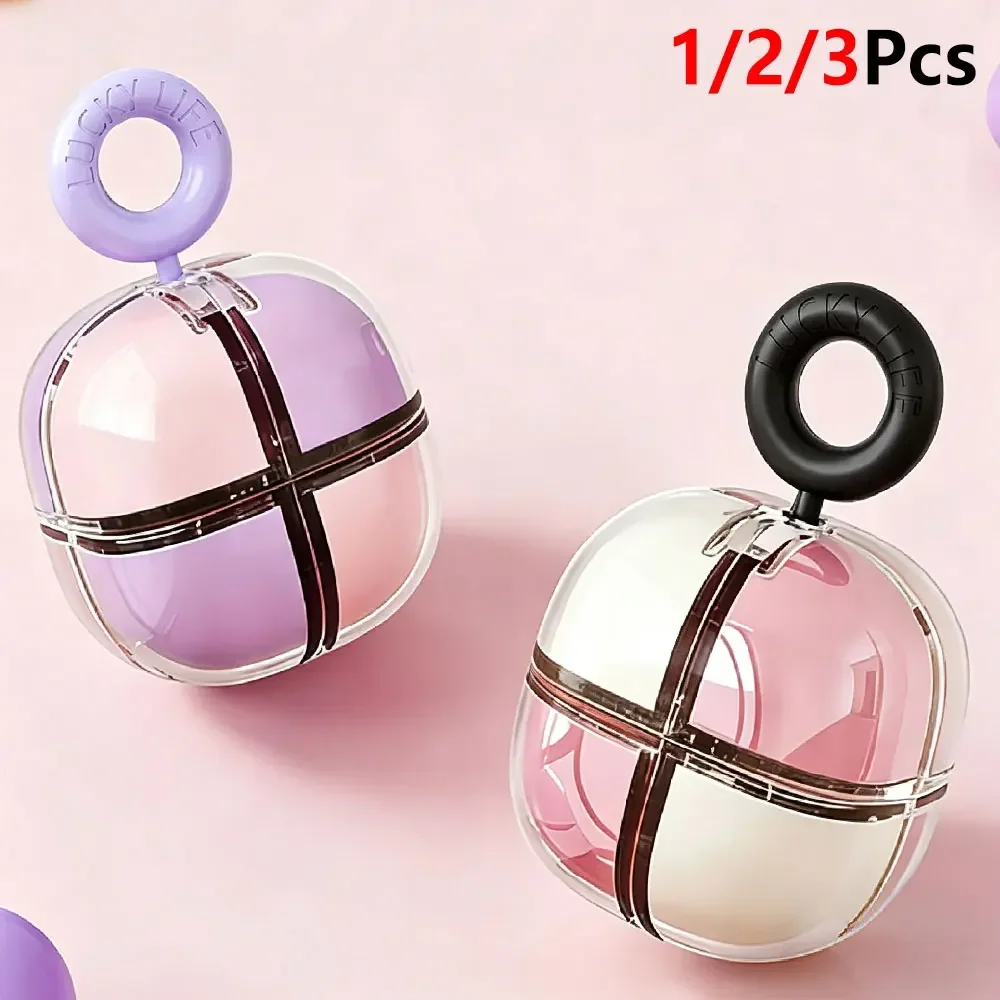 1/2/3Pcs Travel Friendly Cute Pumpkin Pill Box, Double Layer 8 Compartments Medicine Organizer, Independent Sealed Lids Portable