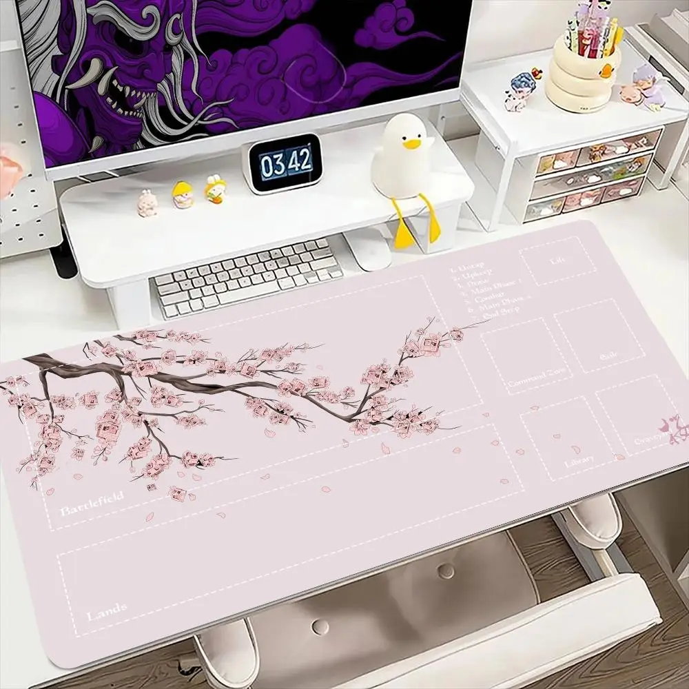 

Japan Sakura Art Mouse Pad for MTG DTCG CCG RPG Trading Card Inked Game Playmats Smooth Rubber Surface Battle Game table mat