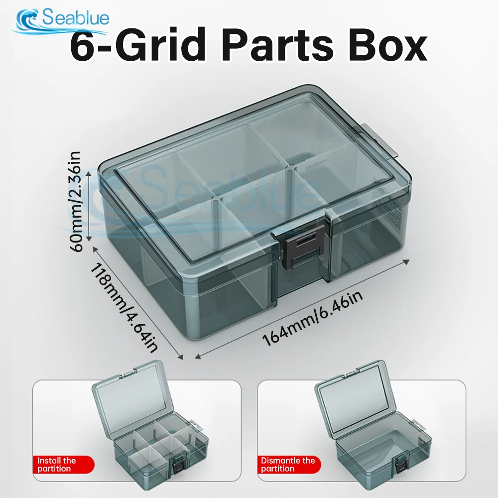 Plastic Tool Parts Box Storage Screw Box Tool Classification Electronic Component Drill Bit Accessories Thickened Grid Box