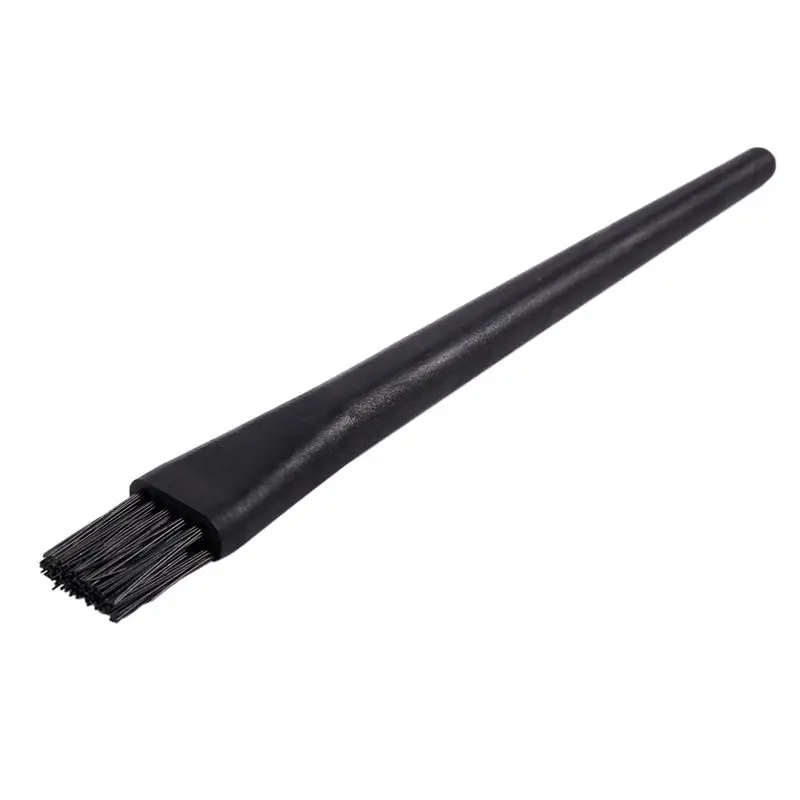 30 Pcs 1.5 X 0.5Cm Black Plastic Round Handle Anti Static ESD Brush