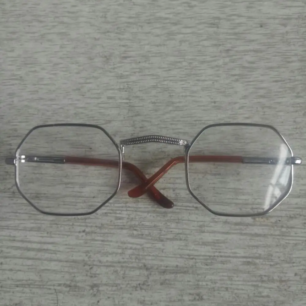 New 10cm Length Doll Octagonal Glasses Fashion Cute Octagonal Frame Eyeglasses Mini DIY Clothes Accessories For 20~25cm Dolls