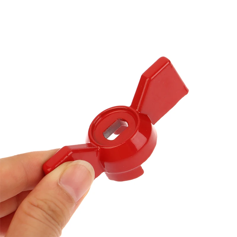 2Pcs Aluminum Handle Valve Handle Ball Valve Handle Wrench Red Butterfly Handle Accessories